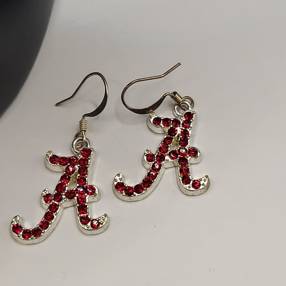 Alabama University Roll Tide Houndstooth Red White Black Silver Jewelry Lot - Picture 12 of 16